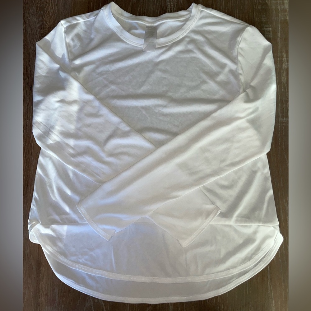 zella girls white longsleeve